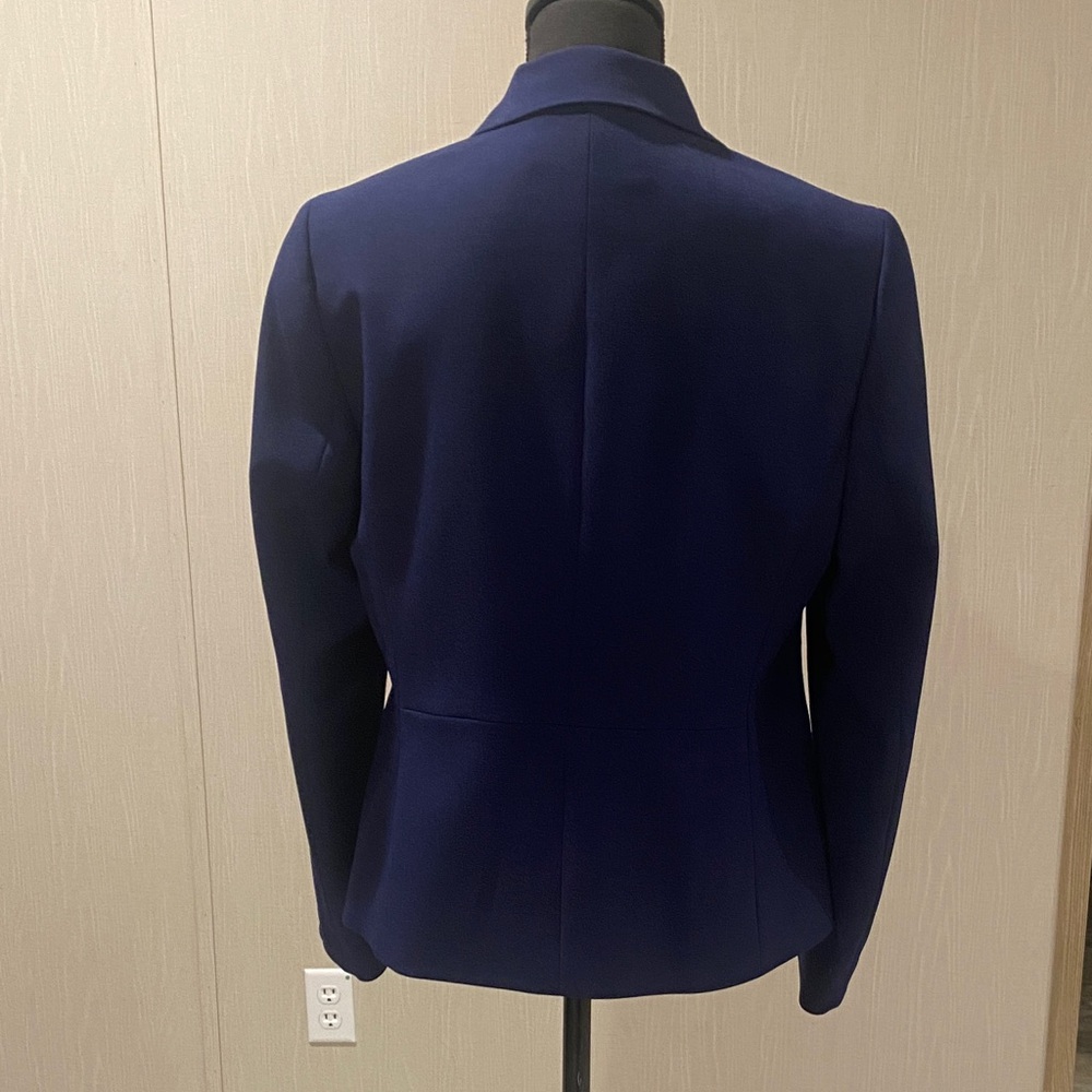 Kasper Navy Two-Button Blazer Jacket - image 3